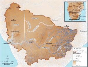 Abundant precipitation in the highlands of Lesotho provide significant inflow to the Orange-Senqu river system ( ORASECOM )