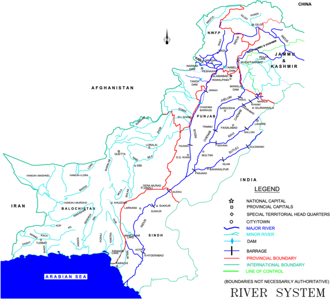File:Map of Indus Basin.png